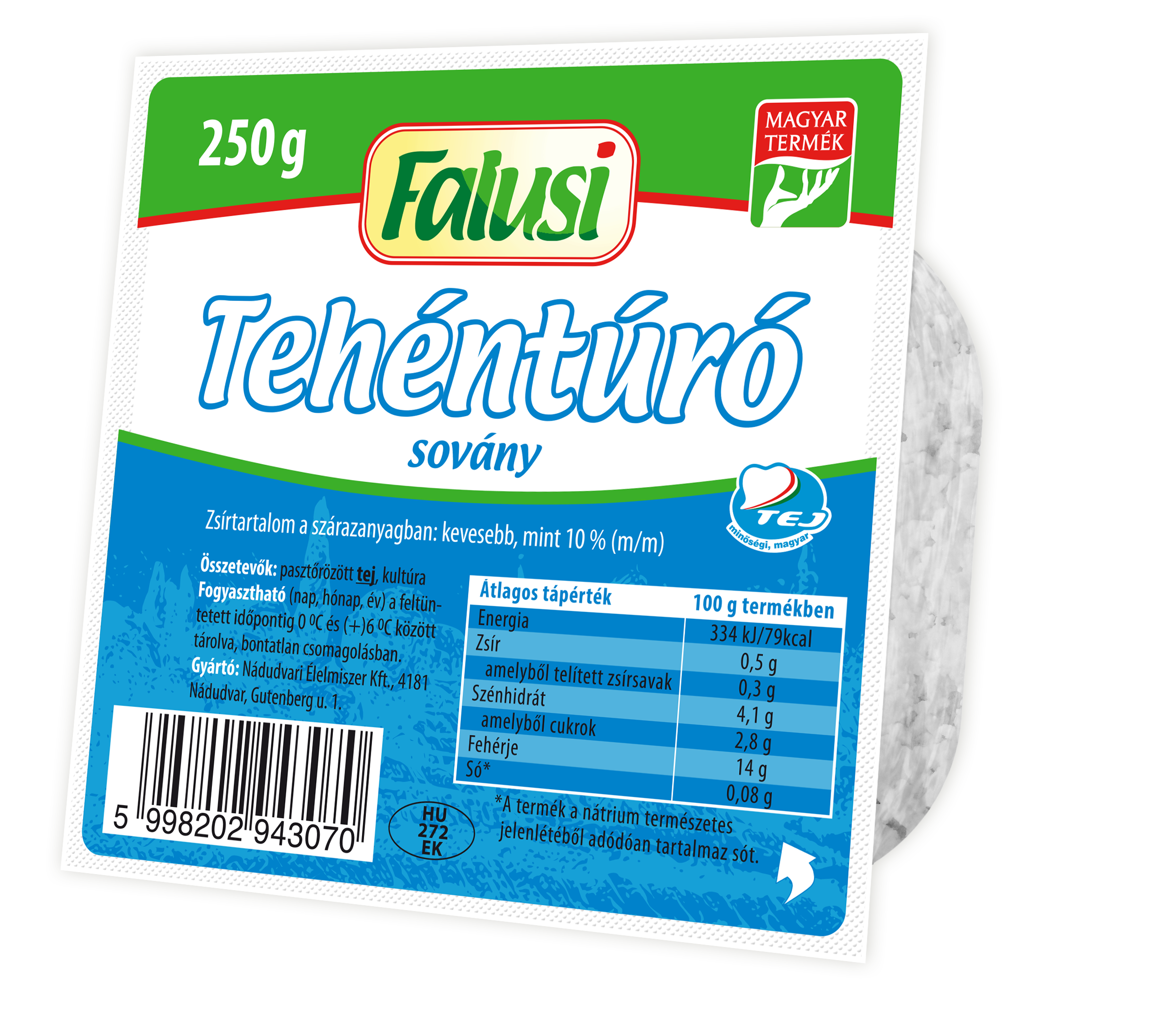 Falusi sovány túró 250g